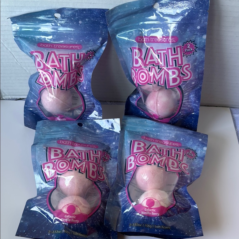 Bath Treasures Bath Bombs 2 pack Set -‎ 4 Packages